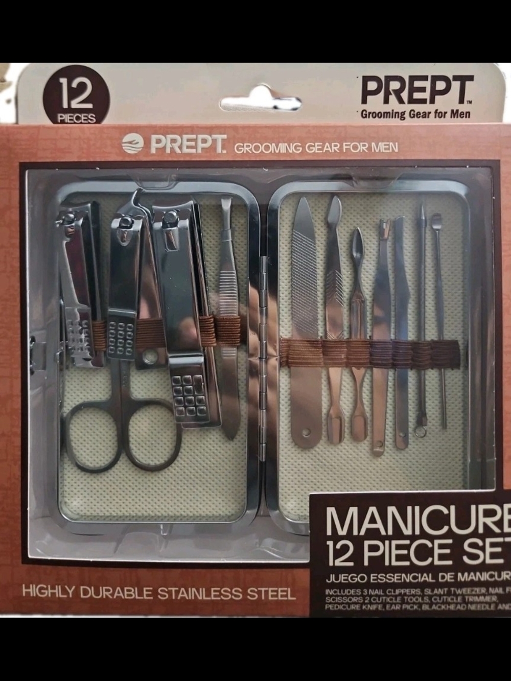 Prept 12 Set Pieces Manicure Grooming Gear